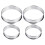 4pcs round pizza saucing rings, heat-resistant baking tools 6