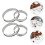 4pcs round pizza saucing rings, heat-resistant baking tools 8