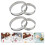 4pcs round pizza saucing rings, heat-resistant baking tools 9