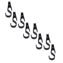 8St Multifunctionele Camping Clip Haken Zwart Met Belastbaarheid