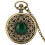 1Pc Classic Coffee Quartz Pocket Watch Vintage Clamshell Accessory 5
