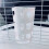 2Pcs White Plastic Bunny Feeder Rack Durable Hanging Storage Container 3