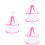 3 Count Powder Puff Hanging Drying Net Makeup Brushes Rack Tool Pad 8