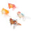 4Pcs Simulation Goldfish Models Plastic Fish Figurines for Home Decor 7