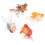 4Pcs Simulation Goldfish Models Plastic Fish Figurines for Home Decor 8