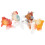 4Pcs Simulation Goldfish Models Plastic Fish Figurines for Home Decor 9