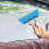 Compact Red Car Window Scraper for Water and Snow Removal 11