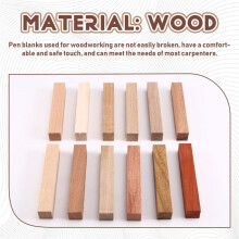 12 Stuks Voorgeboorde 7 mm Houten Pen-Blanks voor Houtdraaien Pen-Draaiset voor Het Maken van Pennen, Doe-Het-Zelf-Knutselspullen