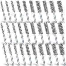 30 Pcs Bore Brush for Drill Wire Bore Cleaning Brush Set for Power Drill Impact Driver 1/4 Inch Hex Shank