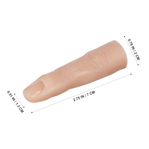 3Pcs Silicone Manicure Practice Fingers Multi Color Nail Art Training 1