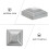 10Pcs Iron Fence Post Caps 5X5 Sealing Covers 7