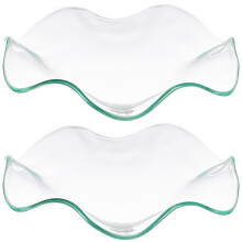 2 Stück durchsichtige Glas-Schälchen für ätherische Öle, Duftölteller