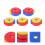 5Pcs Assorted Color Drum Cymbal Fixing Nuts Plastic Durable Drum Parts 7