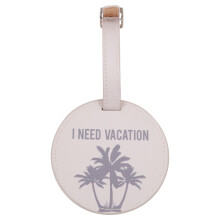 1Stk PU Luggage Tag Beige Strapbarer Kofferanhänger Für Reisegepäck
