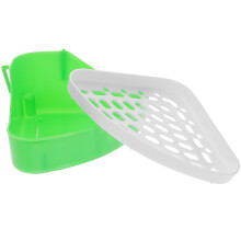 Kleintier Toilette ABS Grün Perfekt Für Kaninchen & Ratten