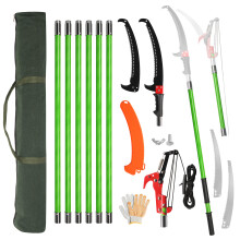 26ft Manual Pole Saw Pruner Efficient And Safe Pruning Tool Set