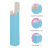 50Pcs Durable Kraft Paper Lip Balm Wrapping Boxes Sky-Blue 4