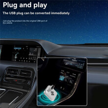 2in1 Wireless Carplay Adapter AI Box Carplay/Android Auto USB Dongle Wired Carplay to Wireless Plug and B