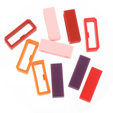 10Stk Bunte Silikon Uhrenband Ringe Strap Retainer Komfortabel