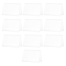 10 stück acryl namensschild konferenz tischaufsteller gastanzeige