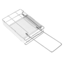 1Stück Edelstahl Toastgrill Kleiner Grillrost Kompakter Bratwurstrost