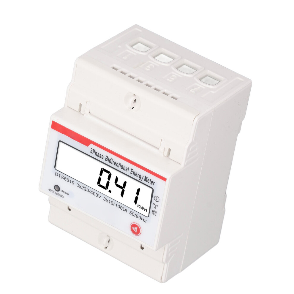 3 Phase 4 Wire Energy Meter 10-100A Lcd Display Bidirectional 230/400V 8471388650958