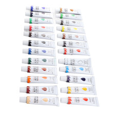 24 Stück Acrylfarben-Set, 12 ml Röhrchen, Leuchtende Farben für Kinder & Anfänger