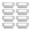 Door Latch Guard Plate 8pcs Silver 10x4.5in For Home Security 3