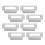 Door Latch Guard Plate 8pcs Silver 10x4.5in For Home Security 5