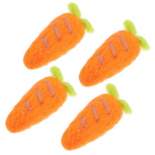 8Stk Filz Karotten Anhänger Orange Für DIY Haarspange Basteln Dekor