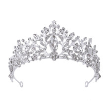 Elegante Zilveren Bruids Kroon Met Takdesign