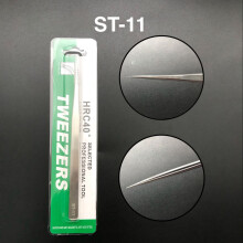 (ST-11) Eyebrow Eyelashes Tweezers 1.5mm Interior Tip to Grab Hair From the Root for Women Young Girls
