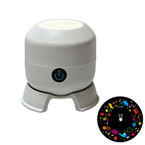 (B, Direct Power) Rotating Projection Lamp Underwater Ocean Projector Light with Dynamic Rotation And Adjustable Brightness