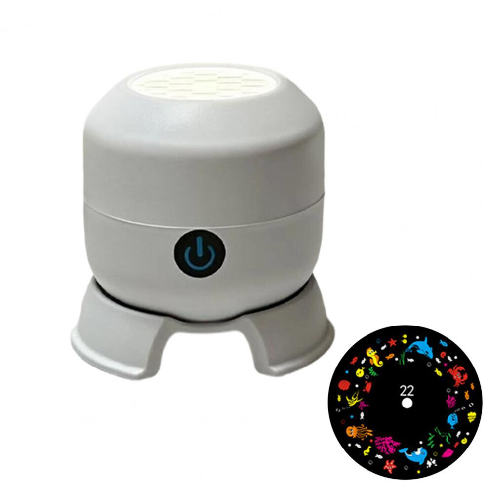Rowjow (B, Direct Power) Rotating Projection Lamp Underwater Ocean Projector With Dynamic Rotation And Adjustable Brightness Light