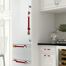 Christmas Refrigerator Handle Covers Add to the Christmas Atmosphere for Christmas Decorations Cover
