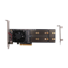 M.2 PCIe Expansion Card Split-Free PLX8747 Integrated Module Supports Four M.2 SSD Half-Height/Full-Height Slots