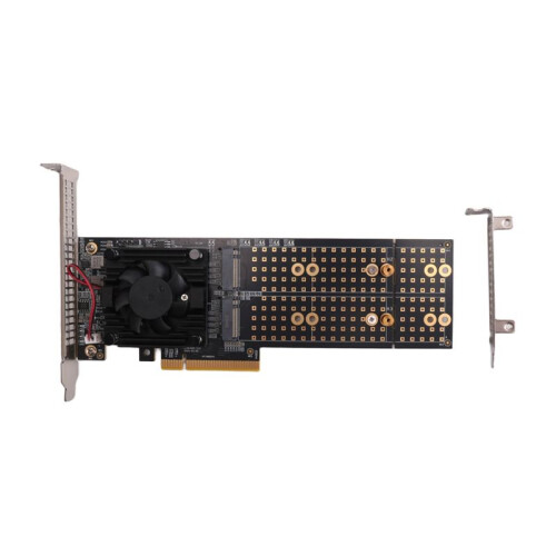 Scheda di Espansione PCIe M.2 Split-Free PLX8747 Modulo Integrato Supporta Quattro Slot SSD M.2 A Mezza Altezza/Altezza Intera 1