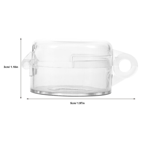 Design Knopfenschoner Transparent ABS 6 Stück 1