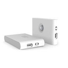 Motion Sensor Led Night Light Wireless Magnetic Rechargeable Warm Stair Lights Cabinet Lamp Corridor