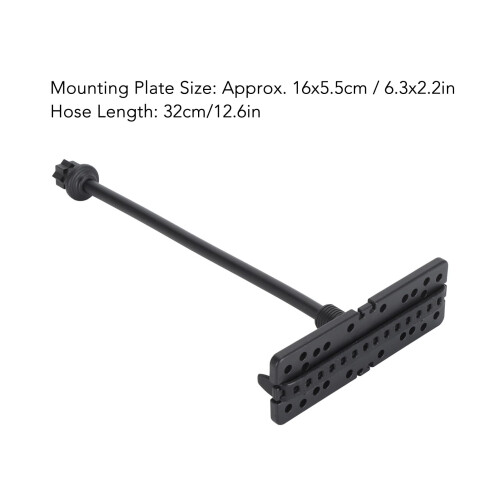 Universal Fish Finder Mounting Plate with Extension Hose, Black 1