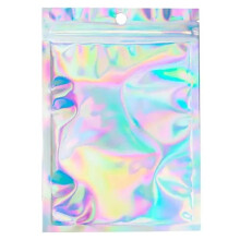 Resealable Radiation Film Bag Self-Sealed Bag Candy Sugar Santong Jewellery Beauty Storage Bag 10x6cm