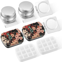 8 Pcs Portable Palette Watercolor Portable Tin Box Watercolor 12 Watercolor Palette Paint Mixing Tray