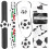 Conjunto De Pulseira Infantil Com Colar, Broche E Anel De Futebol 5