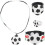 Conjunto De Pulseira Infantil Com Colar, Broche E Anel De Futebol 6
