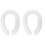 2Pièces Coussin Siège Wc Bébé PU Blanc Doux Accessoire Pratique Maison 4