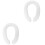 2Pièces Coussin Siège Wc Bébé PU Blanc Doux Accessoire Pratique Maison 5