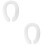 2Pièces Coussin Siège Wc Bébé PU Blanc Doux Accessoire Pratique Maison 7
