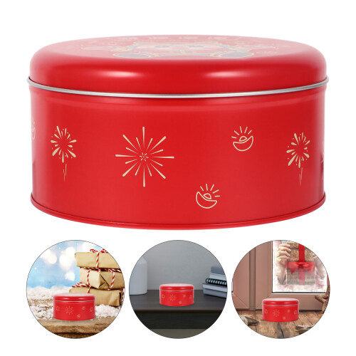 Red Tinplate Gift Boxes for Wedding and Festival Candy Storage 2