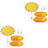 2Sets Robuste Preisschild Clips Gelb Für Supermarkt Warenpräsentation 3
