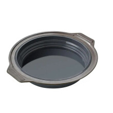 Round Shape Mold Silicone Folding Cake Baking Pan Mousse Fondant Cylinder Mould for Pastry Dessert Jelly Making,Gray